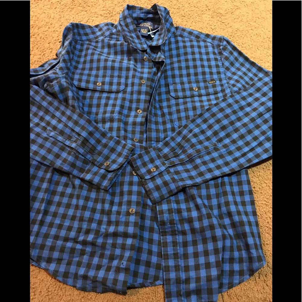 Boys button down by polo Ralph Lauren size large 14-16